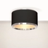 Okrągły plafon Reti 310403131 Elkim LED 20W 3000K do salonu aluminium czarny