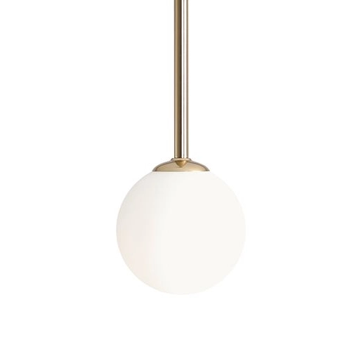 Okrągła lampa sufitowa Pinne 1080PL_G30_M nad kuchenną wyspę złota biała