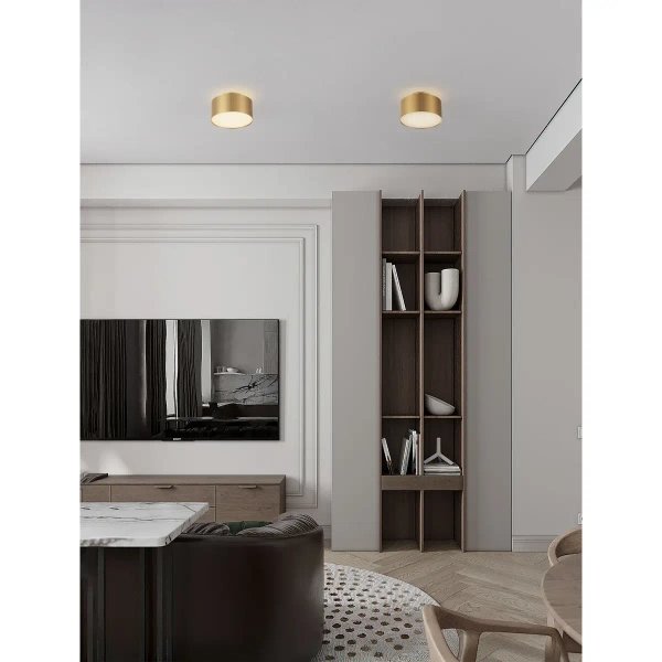 Lampa nasufitowa do sypialni DESARTO LE45509 LED 24W 3000K złota