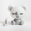 Nocna lampka na komodę Koala KDR-611-GR Zumaline LED 3W 4000K biała szara OUTLET