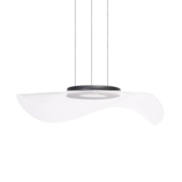 Modernistyczna lampa wisząca MEDUSA przezroczysta czarna AZ6788 LED 30W 3000K
