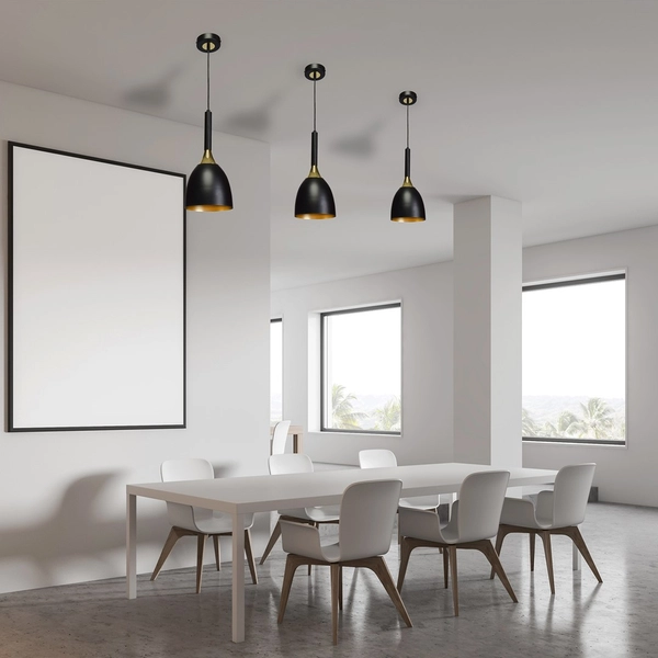 Industrialna lampa loftowa CLARK MLP6221 okrągły industrialny czarny