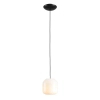 Lampa wisząca szklana FLASK czarna 1xE27 industrialna do sypialni 8500G1_S