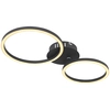 LAMPA sufitowa KENDY 67233-24S Globo metalowa OPRAWA pierścienie LED 24W 3000K rings czarne