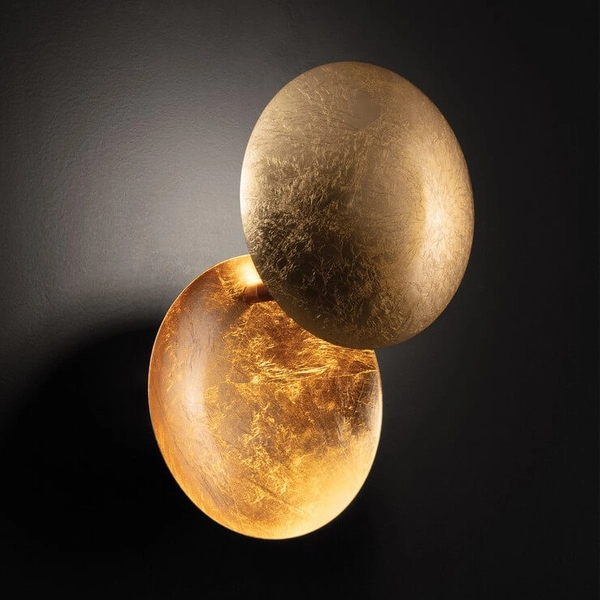 Okrągła lampa ścienna PAIJAN LE44459 LED 6W 3000K monety złota