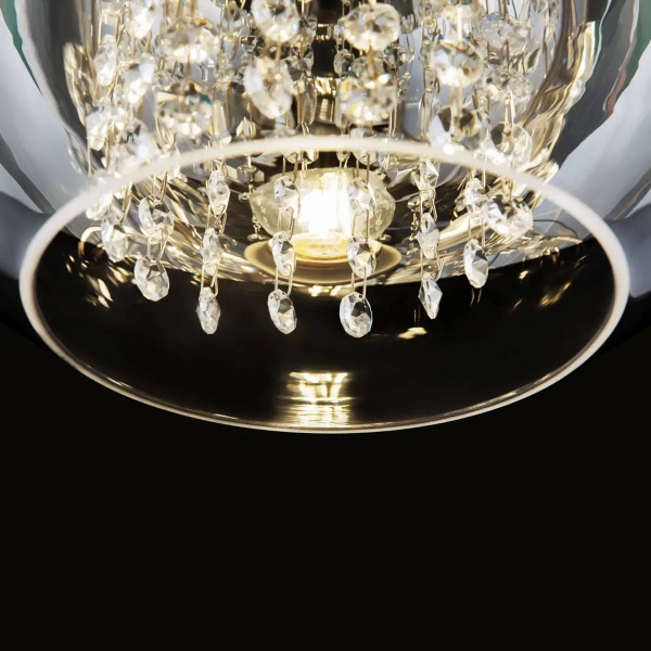 Pojedyncza lampa wisząca crystals glamour złota Fermi OUTLET