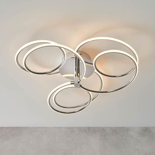 Sufitowa lampa Eterne 81886 LED 43,5W 3000K spirala chrom biały