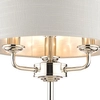 Stołowa lampa z abażurem Sorrento LA3718286-Q Laura Ashley szara nikiel