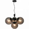 Molekułowa lampa wisząca do salonu IVONA 2112153003 czarny przydymiony