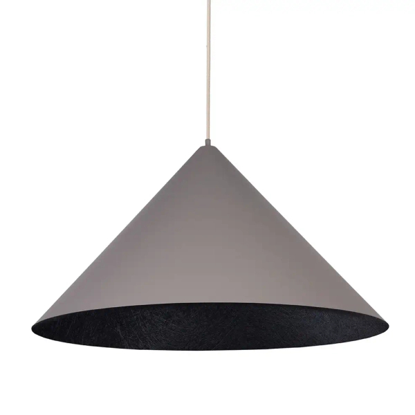Stożek lampa wisząca VESUVIO 41062 metalowa szara czarna