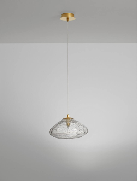 Lampa wisząca icy NAYARIT LE42899 Luces Exclusivas nad wyspę kryształ złota