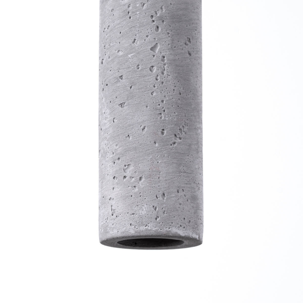 Zwisająca lampa do sypialni Pastelo SL.1271 betonowa szara czarna
