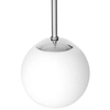 LAMPA wisząca LAMIA 11035103 Kaspa modernistyczna OPRAWA szklana ZWIS kula ball chrom biała