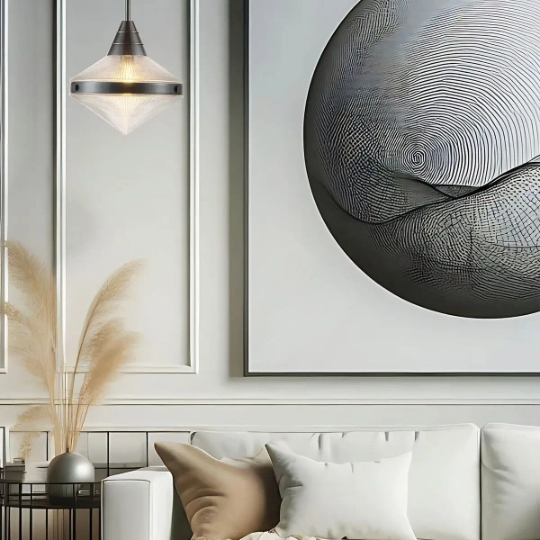 Kuchenna lampa wisząca nad blat Willard QN-WILLARD-P-UBZ-PG czarna