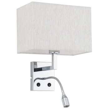 Naścienna lampa do jadalni HOTEL MOOD 11785 LED 2,2W 4000K kremowa chrom