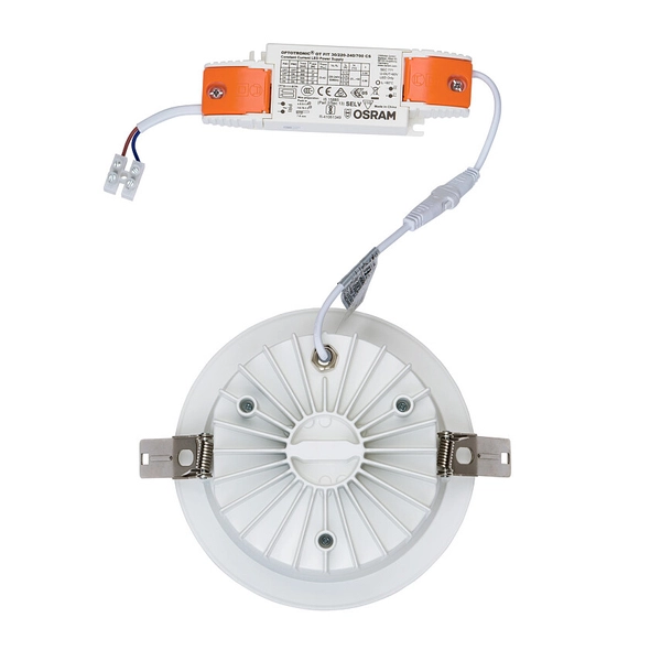 Łazienkowa LAMPA wpust KEA 8771 Nowodvorski metalowa OPRAWA LED 30W 3000K okrągła sufitowa IP44 biała