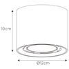 Downlight LAMPA sufitowa FEDLER  09921/12/30 Lucide metalowa OPRAWA tuba spot czarny