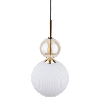 Lampa wisząca nad stołem Sophia Cognac 11590 kule biały złoty