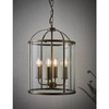 Lampa wisząca szklana kopuła antyczny mosiądz Lambeth OUTLET