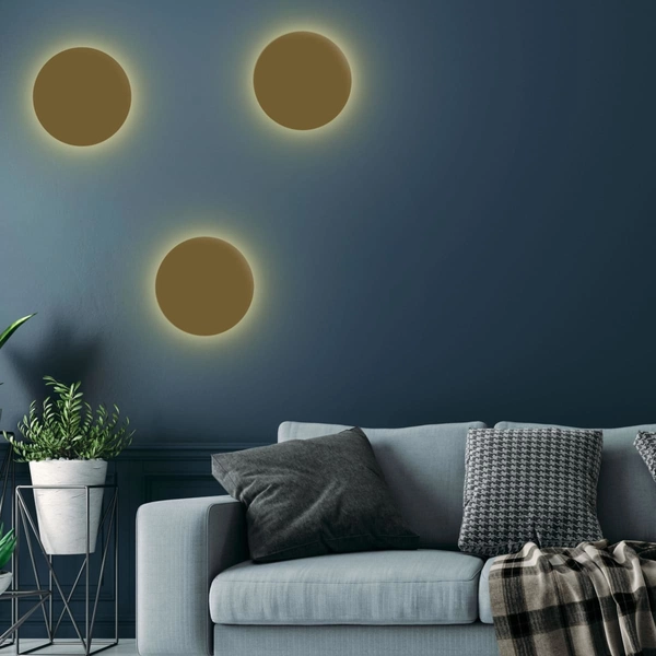 Kinkiet salonowy księżyc Luna 6045 TK Lighting koło metalowy złoty