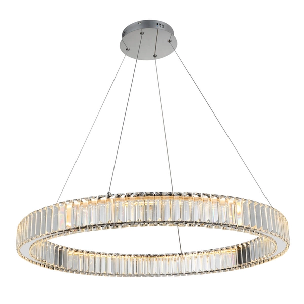 Zwisowa lampa kryształowa SPARK AZ5791 Azzardo LED 72W 3000K chrom