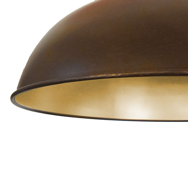 LAMPA wisząca ROSALIA MDM-2646/1 BR+GD Italux metalowa OPRAWA industrialna ZWIS brąz przecierany