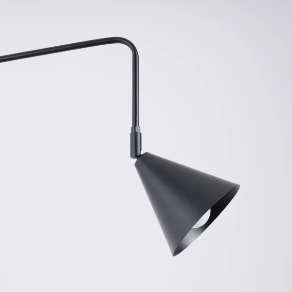 Lampa ścienna na wysięgniku NOX SL.1697 z wtyczką regulowana czarna