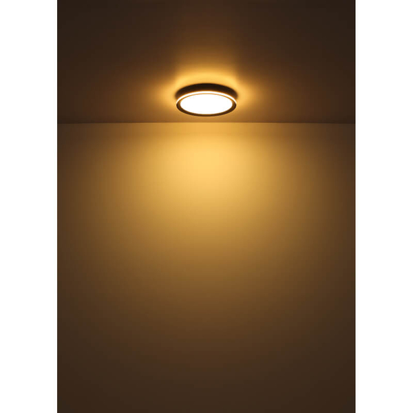 Okrągła lampa sufitowa Belissa 41588D LED 30W 3000K czarna biała