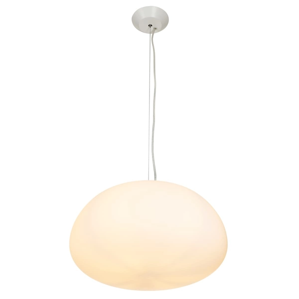 Wisząca lampa LUCIDUM FLAT ST-8718 Step jadalniana szkło mleczne akryl biała