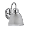 Loftowa lampa ścienna QZ-DUBLIN1-PC szklana polerowany chrom