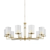 Szklany żyrandol Artu Ryfel ART-ZW-10 (Z) R przezroczysty złoty połysk