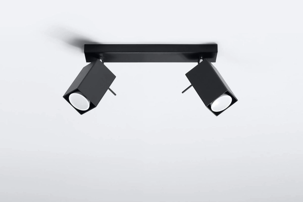 Plafon LAMPA sufitowa SL.0100 regulowana OPRAWA metalowe reflektorki czarne