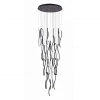 Lampa wisząca ściemnialna FLOW AZ7227 czarna LED 345W 4000K kaskadowa