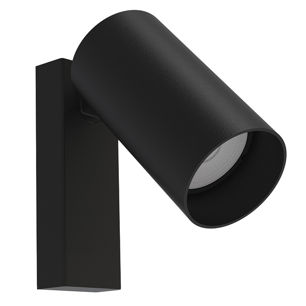 Czarny reflektorek ścienny Mono 7840 metalowy kinkiet biurowy