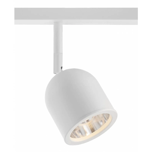 Metalowana lampa sufitowa SPARK 50936401 Kaspa reflektorki regulowane białe