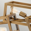 Podłużna lampa wisząca QN-ENSEMBLE6-BB metalowa brązowa