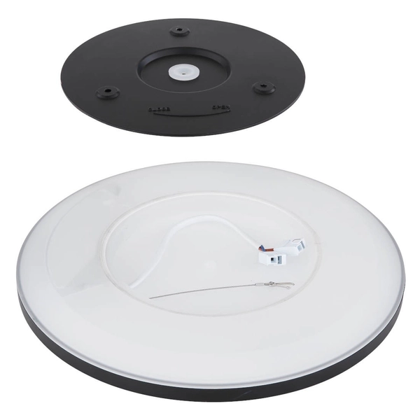 Łazienkowa LAMPA sufitowa SAPANA 41562-18B Globo minimalistyczna LED 18W 3000K okrągły plafon IP44 czarny