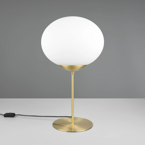 Lampa stolikowa FOMENTO 563100108 Trio do sypialni kula złoty biały