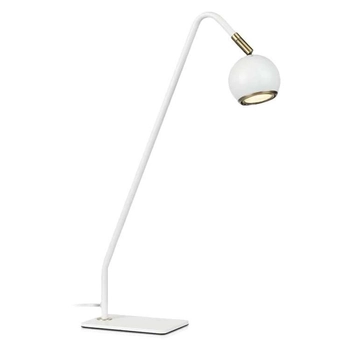 Lampka biurkowa COCO 107341 Markslojd regulowana z kulistym kloszem biała