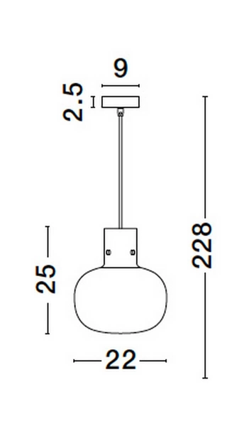 Wisząca lampa industrialna Padre kulista czarna przydymiona