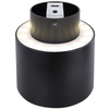LAMPA sufitowa JENNY 12015B Globo metalowa OPRAWA tuba LED 8W + 4W 3000K 4000K spot czarny