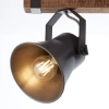 Sufitowa lampa regulowana Plow 82129/46 metalowa brązowa czarna