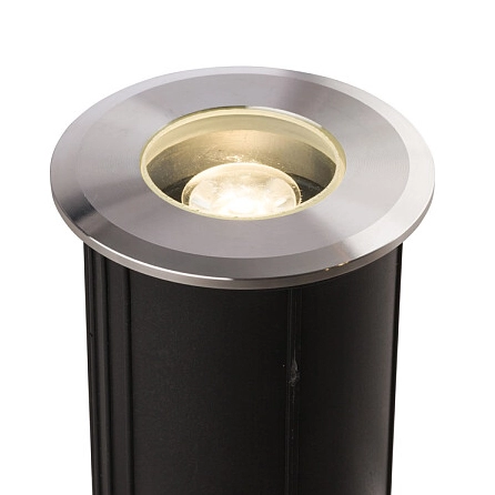 Srebrna lampa gruntowa PICCO 9105 LED 1W 3000K okrągła IP67