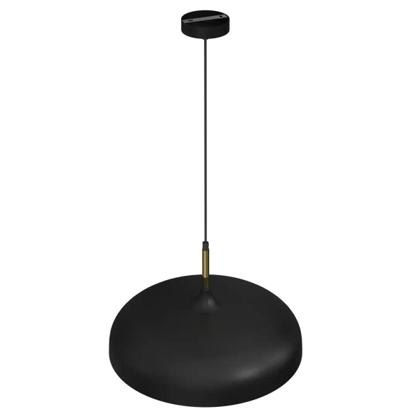 Kopułowa wisząca lampa LINCOLN MLP7898 do salonu metalowa czarna