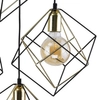 Wisząca geometryczna lampa loft Alambre 2778 TK Lighting czarna złota