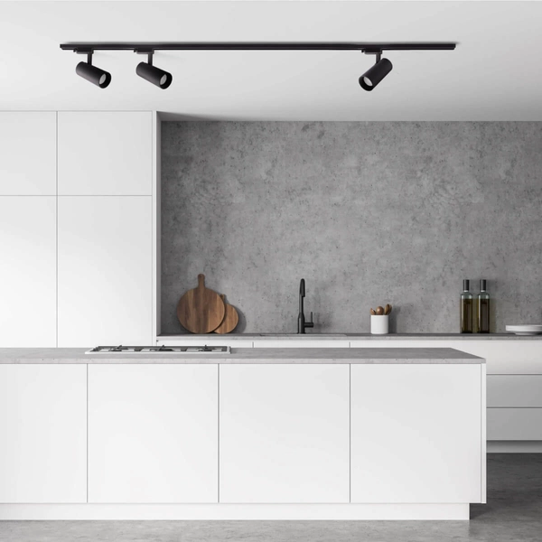 System szynowy ICE LP-732 3W BK SET Light Prestige metalowa OPRAWA zestaw listwa z reflektorkami czarna