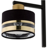 LAMPA sufitowa PRO 32151 Sigma abażurowa OPRAWA 1-punktowa metalowa czarna złota