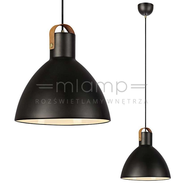 LAMPA wisząca EAGLE 106550 Markslojd metalowa OPRAWA zwis kopuła czarna
