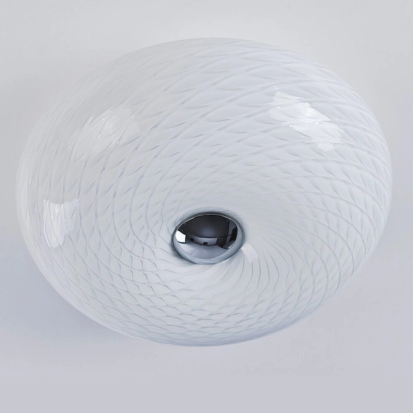 Ścienny kinkiet okrągła Scale AZ1602 Azzardo szklany biały chrom