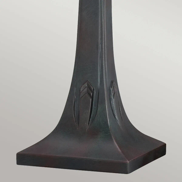 Witrażowa stołowa lampa Navajo QZ-NAVAJO-TL-VB szklana brązowa